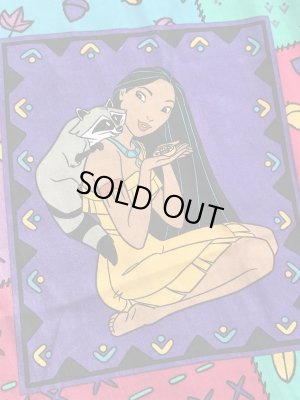 90年代頃のディズニーのポカホンタスのビンテージのボックスシーツ