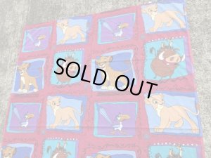 90年代頃のディズニーのライオンキングのヴィンテージのフラットシーツ