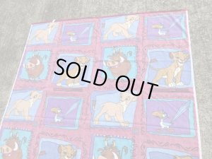 90年代頃のディズニーのライオンキングのヴィンテージのフラットシーツ