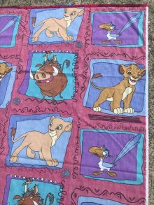 他の写真2: Disney The Lion King Flat Sheet　ライオンキング　ビンテージ　フラットシーツ　ディズニー　90年代