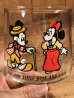 70年代頃のミッキー＆ミニーマウスのビンテージのグラス