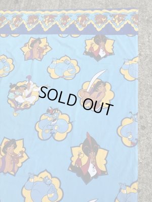 90年代頃のディズニーのアラジンのビンテージのフラットシーツ