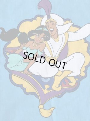 90年代頃のディズニーのアラジンのビンテージのフラットシーツ