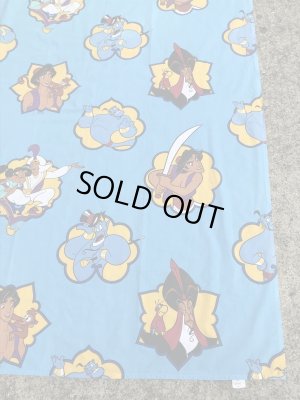 90年代頃のディズニーのアラジンのビンテージのフラットシーツ