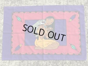 90年代頃のディズニーのポカホンタスのビンテージのピローケース