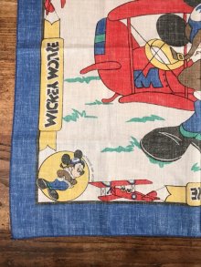 他の写真1: Disney Mickey Mouse “Aircraft Pilot” Bandana　ミッキーマウス　ビンテージ　バンダナ　ディズニー　80年代