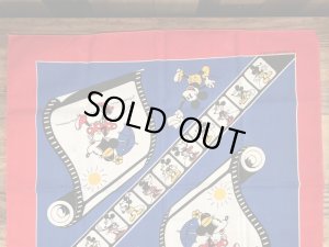 80年代頃のミッキー&ミニーマウスのビンテージのバンダナ