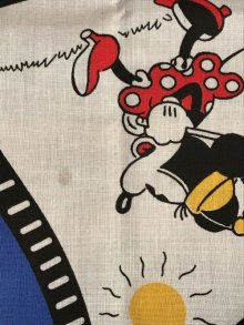 他の写真1: Disney Mickey & Minnie Mouse “Film” Bandana　ミッキー＆ミニーマウス　ビンテージ　バンダナ　ディズニー　80年代