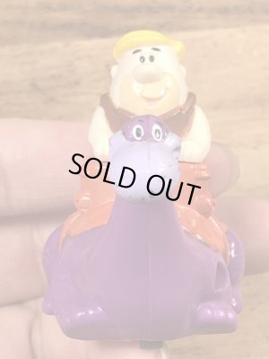 90年代頃のフリントストーンのバーニーのビンテージのミールトイ