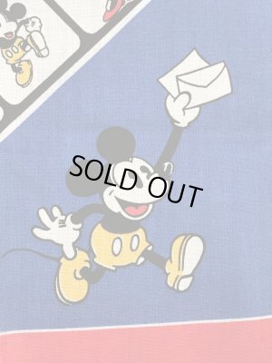 80年代頃のミッキー&ミニーマウスのビンテージのバンダナ