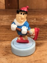 Wendy's Flintstones Fred “Ice Hockey” Meal Toy　フレッド　ビンテージ　ミールトイ　フリントストーン　90年代