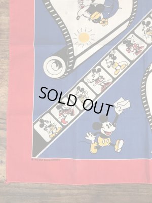 80年代頃のミッキー&ミニーマウスのビンテージのバンダナ