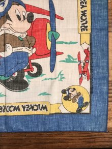 他の写真2: Disney Mickey Mouse “Aircraft Pilot” Bandana　ミッキーマウス　ビンテージ　バンダナ　ディズニー　80年代