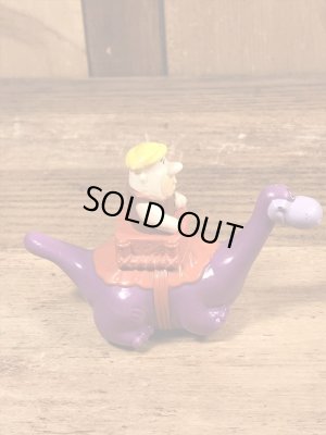 90年代頃のフリントストーンのバーニーのビンテージのミールトイ