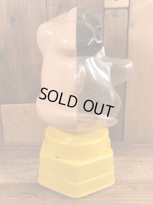 70年代頃のフリントストーンのフレッドのビンテージのガムボールマシン