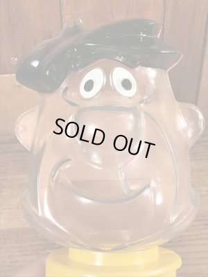 70年代頃のフリントストーンのフレッドのビンテージのガムボールマシン