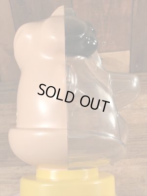 70年代頃のフリントストーンのフレッドのビンテージのガムボールマシン