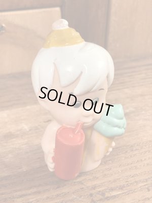 90年代頃のフリントストーンのバンバンのビンテージのミールトイ