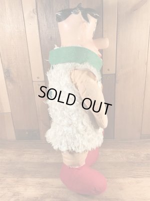 60年代頃のフリントストーンのフレッドのビンテージのラバーフェイスドール