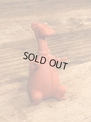 70年代頃のフリントストーンのディノのビンテージのラバーフィギュア