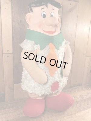 60年代頃のフリントストーンのフレッドのビンテージのラバーフェイスドール