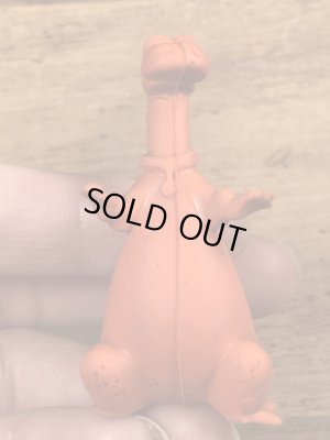 70年代頃のフリントストーンのディノのビンテージのラバーフィギュア