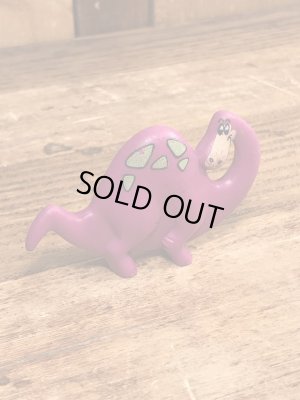 90年代頃のフリントストーンの恐竜のビンテージのPVCフィギュア