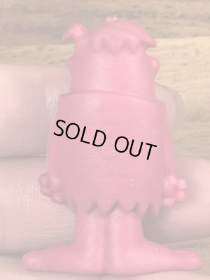 80年代頃のフリントストーンのバーニーのビンテージのラバーフィギュア