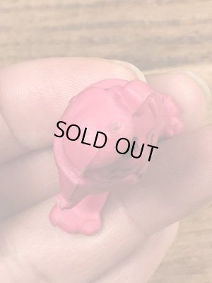 80年代頃のフリントストーンのバーニーのビンテージのラバーフィギュア