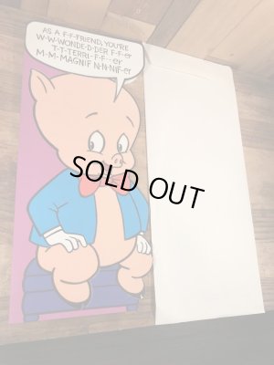 ルーニーテューンズのポーキーピッグのヴィンテージ雑貨