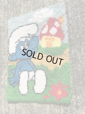 70年代のスマーフのビンテージのラグマット