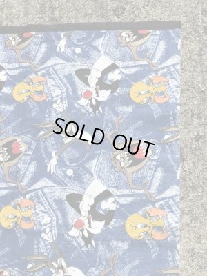 90年代~のルーニーテューンズのビンテージのブランケット