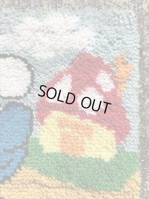 70年代のスマーフのビンテージのラグマット