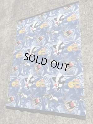 90年代~のルーニーテューンズのビンテージのブランケット