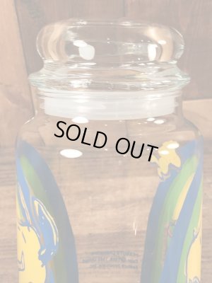 70〜80年代のスヌーピーのビンテージのガラスキャニスター