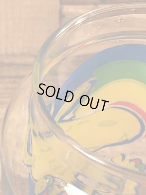 70〜80年代のスヌーピーのビンテージのガラスキャニスター