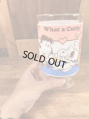 70年代のスヌーピーのヴィンテージのビッググラス