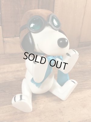 60年代のフライングエースのスヌーピーのヴィンテージのポケットドール