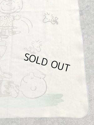 70年代のスヌーピーのビンテージのブランケット