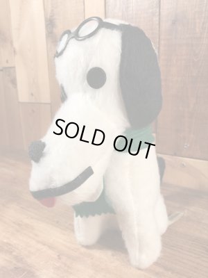 60~70年代のフライングエースのスヌーピーのビンテージのぬいぐるみ