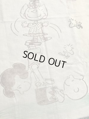 70年代のスヌーピーのビンテージのブランケット