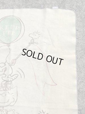 70年代のスヌーピーのビンテージのブランケット