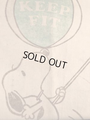 70年代のスヌーピーのビンテージのブランケット