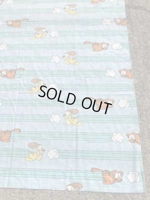 90年代のガーフィールドのビンテージのフラットシーツ