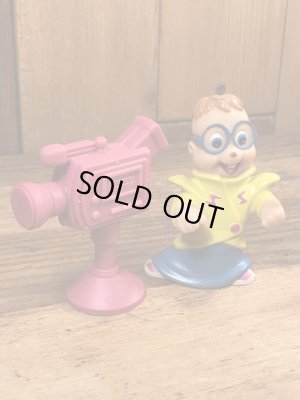 90年代のアルビンとチップマンクスのビンテージのハッピーミールトイ