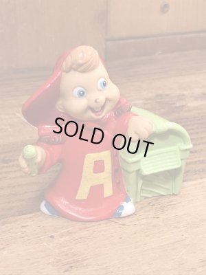 90年代のアルビンとチップマンクスのビンテージのハッピーミールトイ