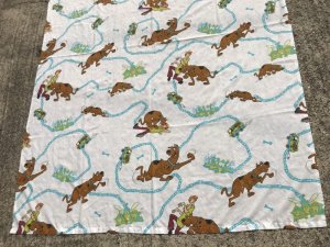 90年代のスクービードゥ―のビンテージのフラットシーツ