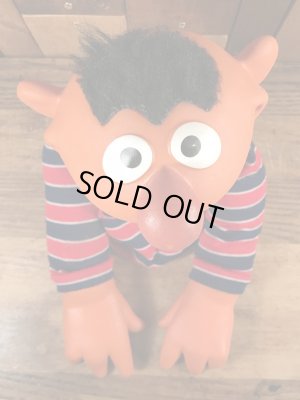 70年代のセサミストリートのアーニーのビンテージのハンドパペットドール