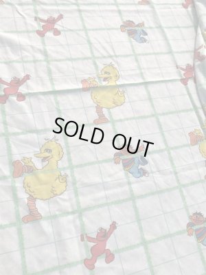 90年代のセサミストリートのビンテージのフラットシーツ