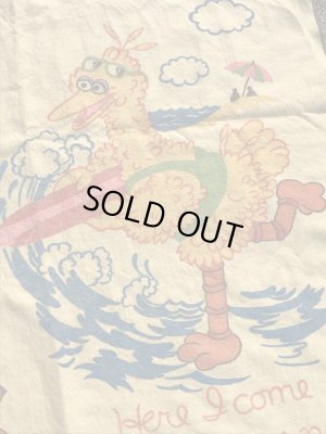 70年代のセサミストリートのヴィンテージのブランケット